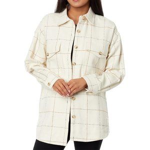 Madewell Bouclé Oversized Shirt-Jacket in Windowpane XXL
